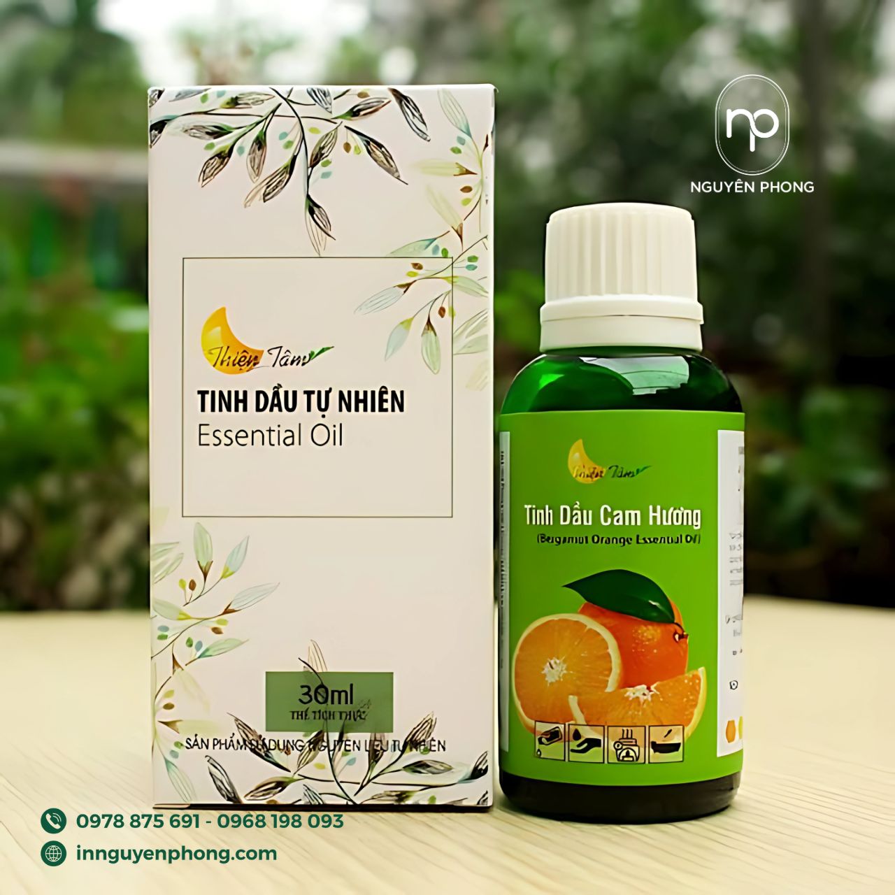 Mẫu hộp đựng tinh dầu hương cam
